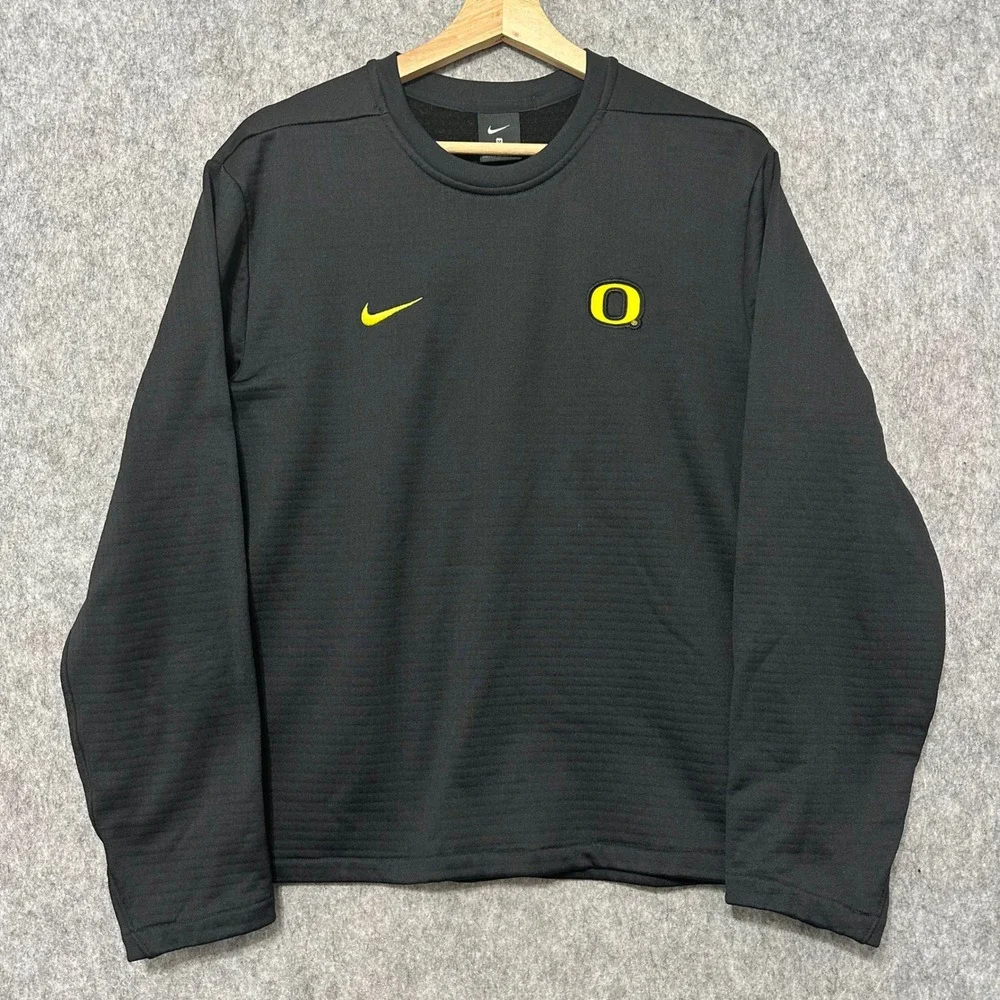 Nike Oregon Ducks Womens Medium‎ Black Crewneck Sweatshirt 35899X-OD7